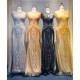 Luxurious Mermaid Halter Rhinestones Prom Party Gowns with Tassel Sparkle Formal Evening Dresses