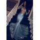Chic V-neck Charming Sequins Long Sleeves Prom Dresses Mermaid Sheer Tulle Evening Gowns