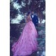 Sleeveless Candy Pink Evening Dresses On Sale Straps Appliques Chic Prom Dresses