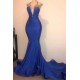 Gorgeous Spaghetti Straps Beads Appliques Prom Dresses Elegant Alluring Chic V-neck Fit and Flare Evening Gowns