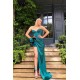 Chic Sleeveless slim Split front Evening Dress