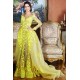 Elegant Lace Long Sleevess Sweetheart Party Dresses With Detachable Skirt Yellow Tulle Evening Gowns