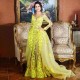 Elegant Lace Long Sleevess Sweetheart Party Dresses With Detachable Skirt Yellow Tulle Evening Gowns