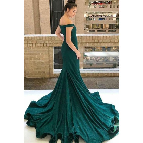 Gorgeous One-shoulder Applique Prom Dresses Long Sleevess Side Slit Chic Evening Dresses with Belt