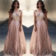 Rose Gold Sequins Evening Dresses |Off-the-Shoulder Chic Bling-bling Prom Party Gowns