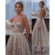 Glliter Seeveless Prom Evening Dress Backless Cocktail Party Dress