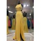 Exquisite Jewel Sleeveless Beading Prom Party Gowns| Chic Front Slit Long Prom Gown