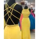 Exquisite Jewel Sleeveless Beading Prom Party Gowns| Chic Front Slit Long Prom Gown