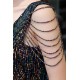 Sparkle V-neck High split Sleeveless Black Evening Dress On Sale