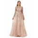 Ballbella Design | Sparkle Beaded Mermaid Long sleeves Prom Dresses with Overskirt