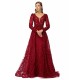 Ballbella Design | Sparkle Beaded Wine Red Long Sleeves Prom Dresses