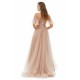 Ballbella Design | Sparkle Beaded Cool shoulder A-line Beaded Prom Dresses