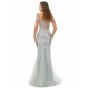Ballbella Design | Sparkle Silver Mermaid Beaded Cap sleeves Off-the-shoulder Prom Dresses