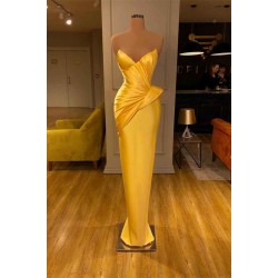 Elegant Sweetheart Mermaid Prom Dress Pleated Long Online
