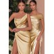 Elegant Strapless Mermaid Long Prom Dress With Slit Online