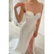 Elegant Ivory Sweetheart Mermaid Prom Dress with high split