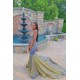 Radiant V-neck Sleeveless Brush Train Long Mermaid Prom Dresses