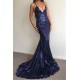 Elegant Sequins Deep V-Neck Prom Party Gowns| Backless Mermaid Chic Evening Gowns
