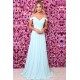Spaghetti Straps Ruffles A-line Prom Dresses Elegant Evening Dresses