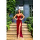 Velvet Sweetheart Front Split Evening Dress Sleeveless Prom Party Gowns
