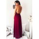 Simple Shining Sequins Applique Halter Prom Dresses Side slit Mermaid Sleeveless Chic Evening Dresses
