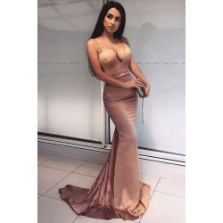 Elegant V-Neck Mermaid Prom Party Gowns| Long Evening Dress