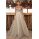 Charming Off the Shoulder A-line Evening Gown Floor Length Formal Wear