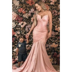 Sweetheart Mermaid Ruffles Evening Dresses Elegant Formal Gowns