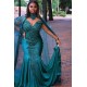 Gorgeous Mermaid Evening Gowns Long Sleeves Appliques Floor Length Cape