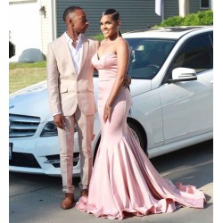Sweetheart Mermaid Evening Dress Sleeveless Slim Floor Length Sweep train