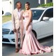 Sweetheart Mermaid Evening Dress Sleeveless Slim Floor Length Sweep train