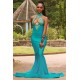 Halter Mermaid long Evening Dress party wear
