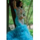 Gorgeous Slim Mermaid Evening Gowns with sleeves bridal and evening wear