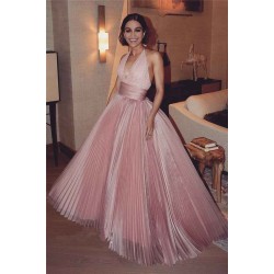 Sequined V-neck Halter Ball Gowns Gorgeous Formal Dresses