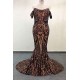 Luxurious Strapless Mermaid Golden Appliques Evening Dresses