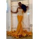 Sparkle Crystal Sheer Tulle Prom Dresses Sleeveless Alluring Fit and Flare Evening Gowns