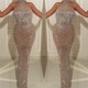 Halter Sleeveless Wholesale Prom Dresses with Tassels Fit and Flare Sparkle Sequins Discount Evening Gowns
