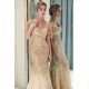MELISSA Mermaid Off-the-shoulder V-neck Floor Length Sequins Evening Dresses