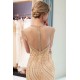 MARTHA Mermaid Floor Length Sleeveless Golden Beading Evening Gowns