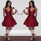 New Arrival Short Spaghetti-strap Sleeveless Ruby Homecoming Dress