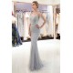 MAXINE Mermaid Sweetheart Illusion Neckline Sequins Beading Evening Dresses