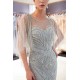 MAXINE Mermaid Sweetheart Illusion Neckline Sequins Beading Evening Dresses