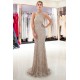 MAURA Mermaid Halter Sleeveless Long Sequined Pattern Evening Dresses