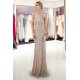 MAURA Mermaid Halter Sleeveless Long Sequined Pattern Evening Dresses