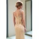 MATILDA Mermaid Floor Length Sleeveless Beading Golden Evening Dresses
