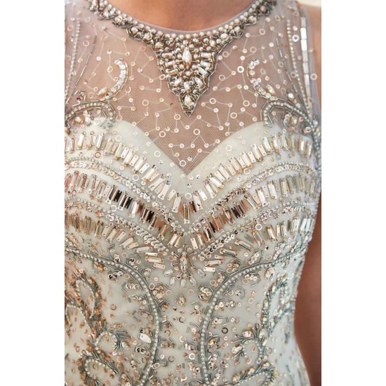 MARVEL Mermaid Sleeveless Long Evening Dresses with Gorgeous Beading