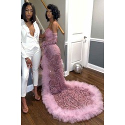 Slim mermaid Evening Dress Sweep train