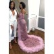 Slim mermaid Evening Dress Sweep train