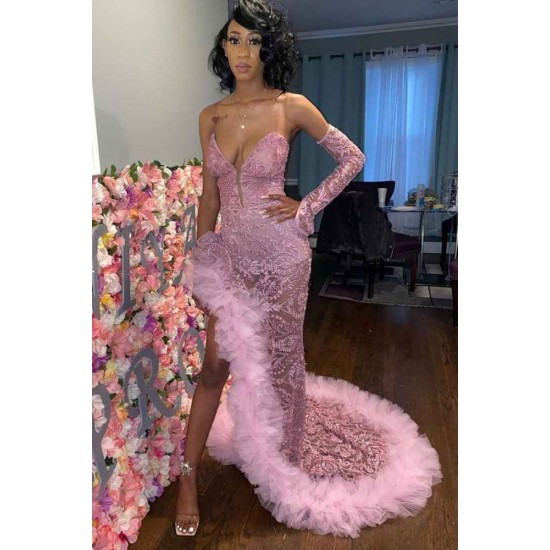 Slim mermaid Evening Dress Sweep train