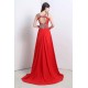 CATHERINE A-line Halter Chiffon Party Dress With Crystal